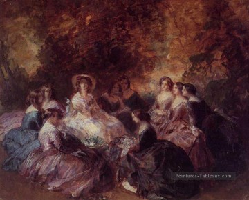 1855 Art - L’impératrice Eugénie entourée de ses dames en attendant 1855 Franz Xaver Winterhalter